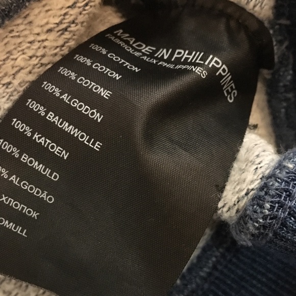 Club Monaco Cropped Blue Crewneck Sweatshirt XS - Picture 6 of 15